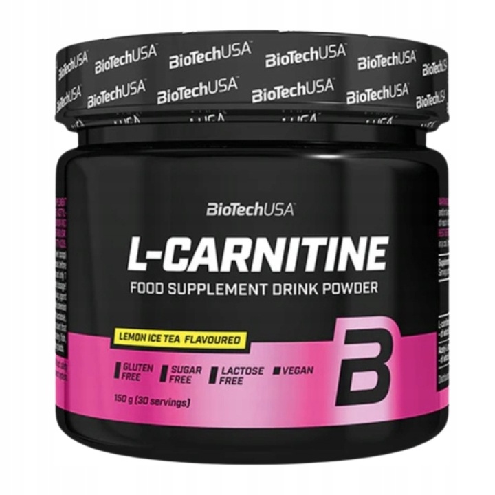 BioTech L-Carnitine Drink Powder 150 g – Pulver zur Unterstützung von Energie, Fettstoffwechsel und Trainingsergebnissen.