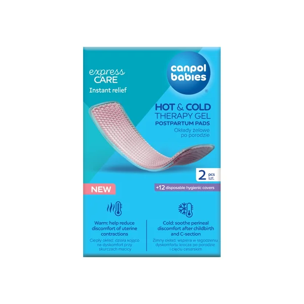 Canpol Babies Gelkompressen für Wärme- und Kältetherapie zur Linderung von Schmerzen und Schwellungen nach der Geburt