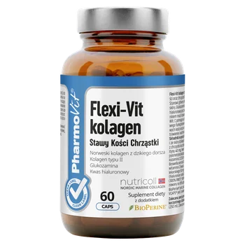 Pharmovit Flexi-Vit Kollagen Kapseln für gesunde Gelenke, Knochen und Muskeln, 60 Kapseln