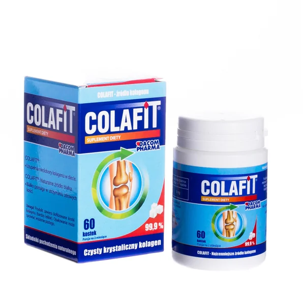Colafit Kollagen 8 mg, 60 Würfel – Nahrungsergänzung für Haut, Gelenke und Knochen
