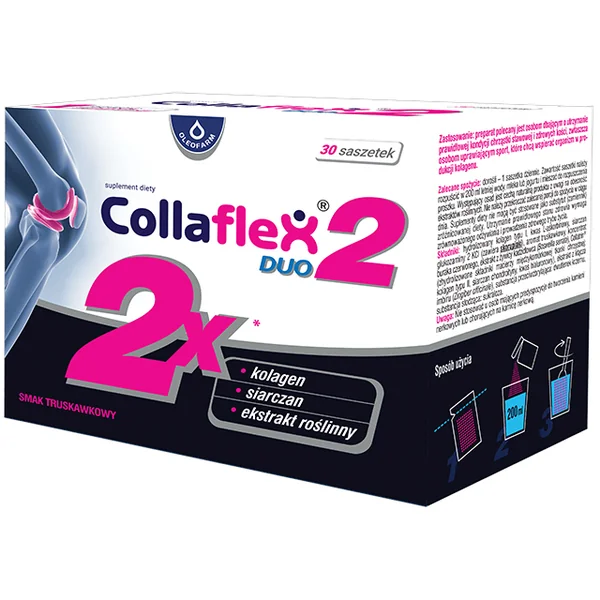 Collaflex Duo Pulver – Nahrungsergänzung zur Unterstützung gesunder Gelenke und Knochen mit Kollagen, Glucosamin, Chondroitin und Pflanzenextrakten