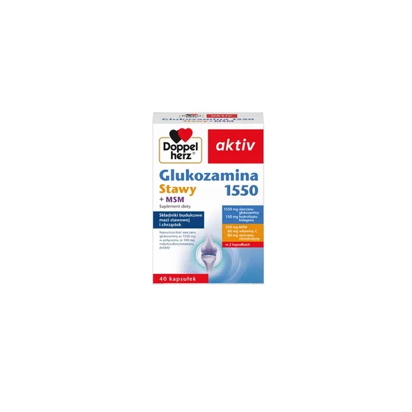 Doppelherz aktiv Glucosamin 1550 Gelenke + MSM Kapseln für gesunde Gelenke und Knorpel