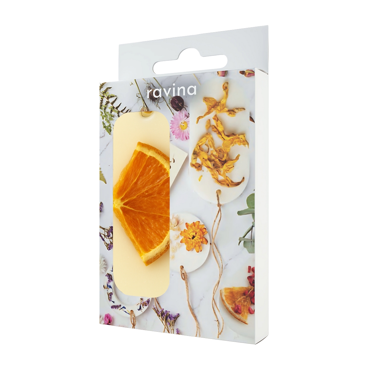 Duftanhänger Orange – Sojawachs1 Orangen-Duftanhänger aus Sojawachs für frische und natürliche Raumbeduftung