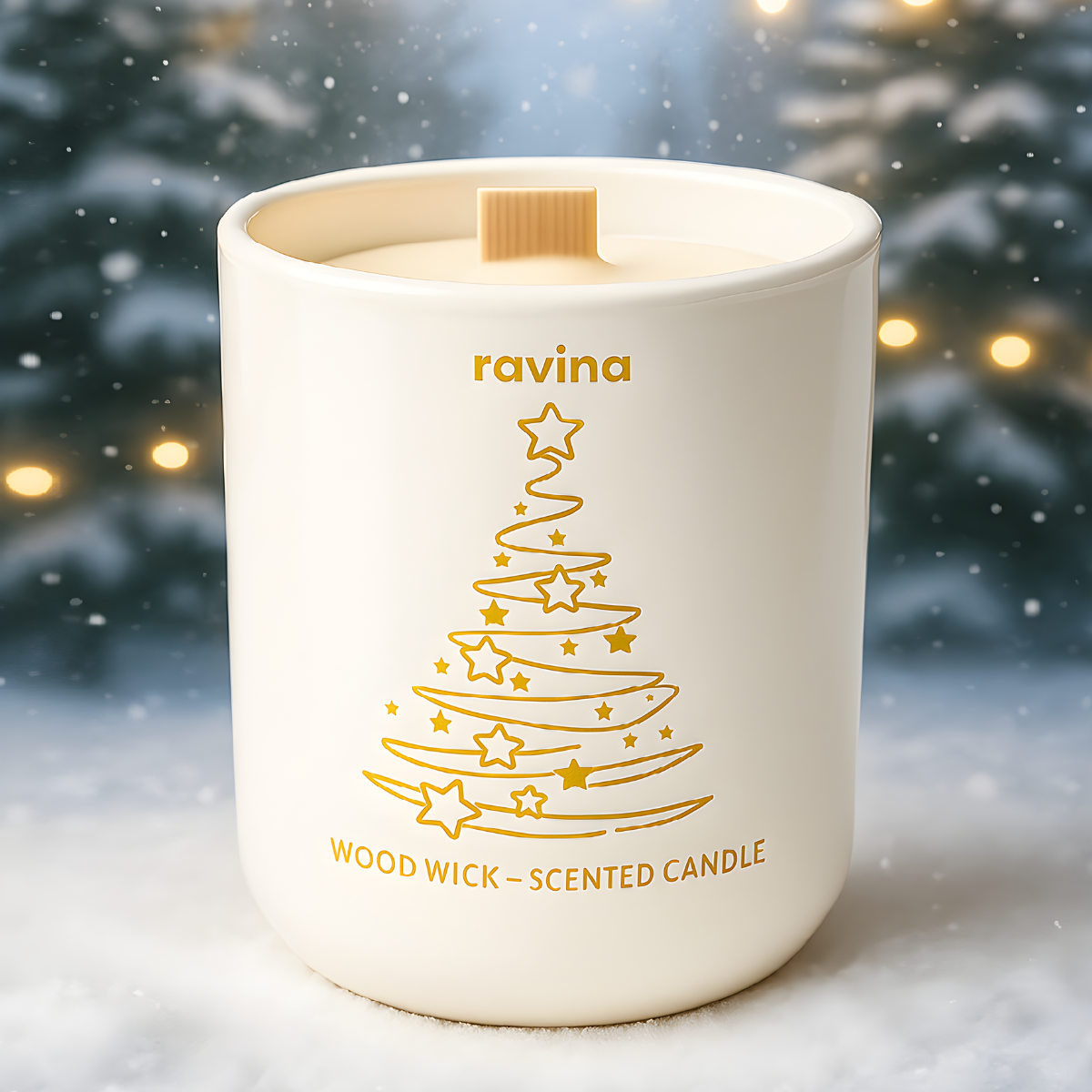 Aromatische Kerze „Gebackener Apfel“ mit süßem Apfel- und Zimtaroma