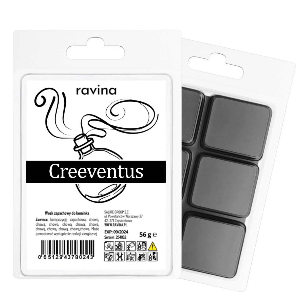 Duftwachs Creeventus inspiriert von Creed Aventus – luxuriöser Raumduft mit Ananas, Holz und Moschus