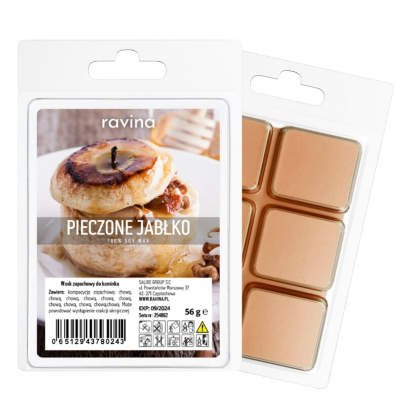 Duftwachs Gebackener Apfel – süßer Apfel-Zimt-Duft, inspiriert vom Dessert, ideal für Herbst- und Winterabende