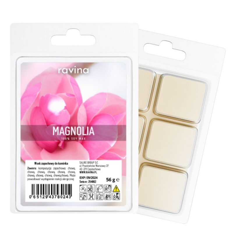 Duftwachs „Magnolie“ – frischer, subtiler Blumenduft mit Pfingstrose, Jasmin und Vanille für elegante Räume