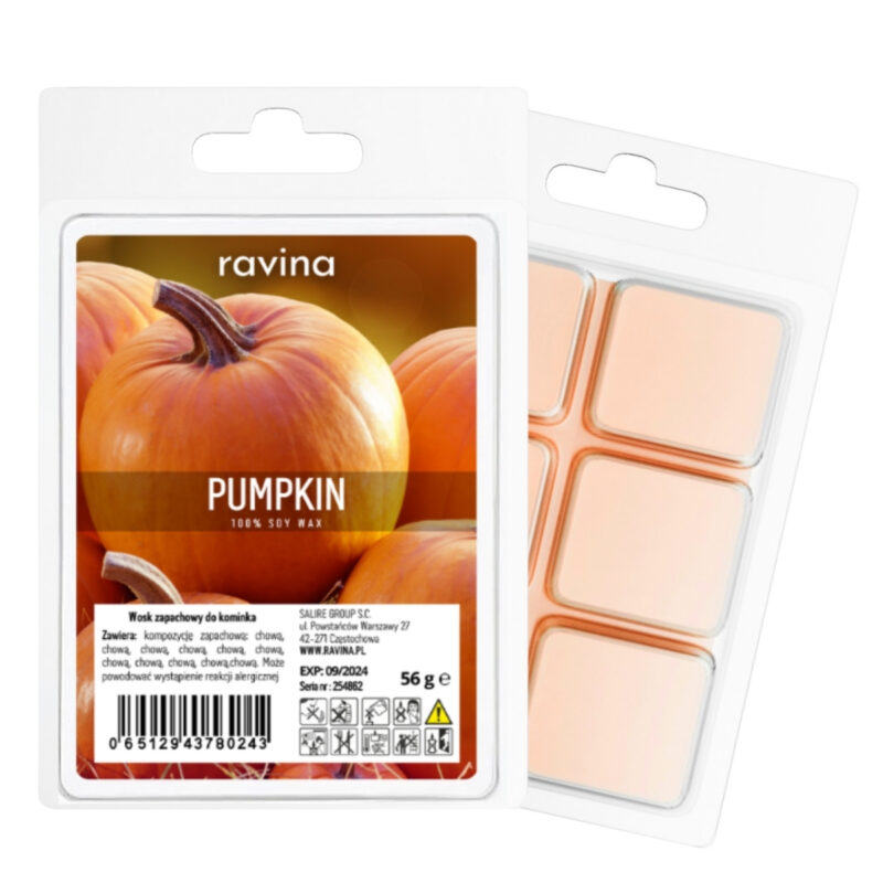 Duftwachs „Pumpkin“ – süßer, würziger Kürbisduft mit Vanille, Zimt und Nelken für gemütliche Herbstabende