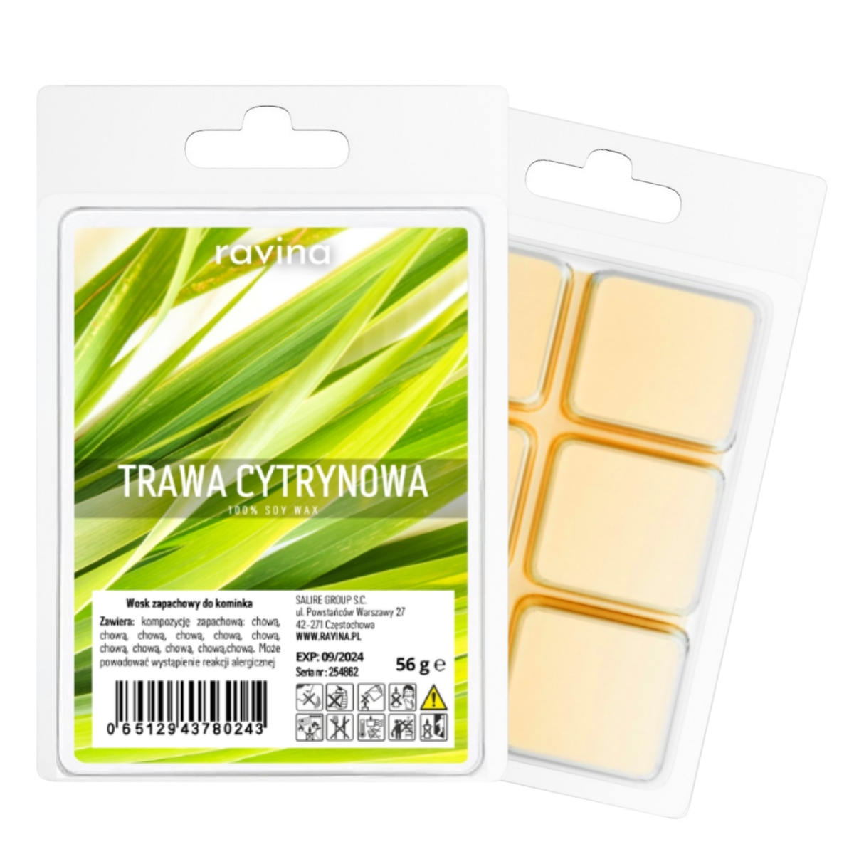 Duftwachs „Zitronengras“ – erfrischender, krautiger Duft mit Limette, Verbene, Zitrone und Gartenkräutern