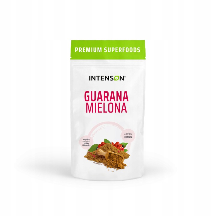 Intenson Guarana Pulver – 100% gemahlene Guarana für natürliche Energie, Fokus und Vitalität.