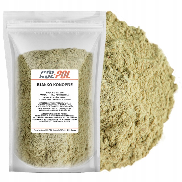 Hanfproteinpulver 1 kg – pflanzliches Protein aus Hanfsamen, natürlich und glutenfrei