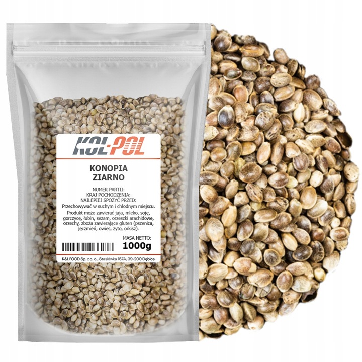 Hanfsamen 1 kg – ungeschälte, natürliche Hanfsamen, reich an Protein und Ballaststoffen, ideal für Salate, Müsli, Brot und Smoothies