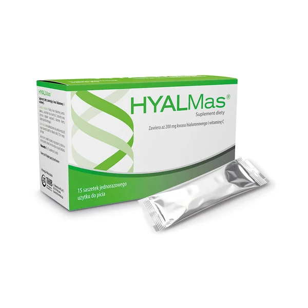 Hyalmas Beutel Nahrungsergänzung mit Hyaluronsäure und Vitamin C für gesunde Gelenke, Sehnen und Haut