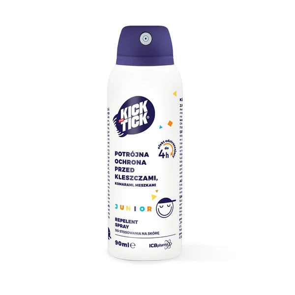 Kick the Tick Max Junior Repellent Plus Spray gegen Zecken, Mücken und Insekten, 90 ml