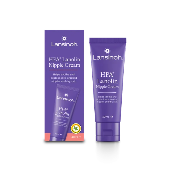 Lansinoh HPA Lanolin Salbe 40 ml zur Pflege und zum Schutz wunder Brustwarzen beim Stillen