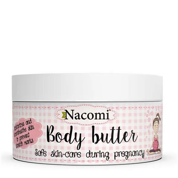 Nacomi Pregnant Care intensive Körperbutter 100 g für Schwangere, Anti-Dehnungsstreifen