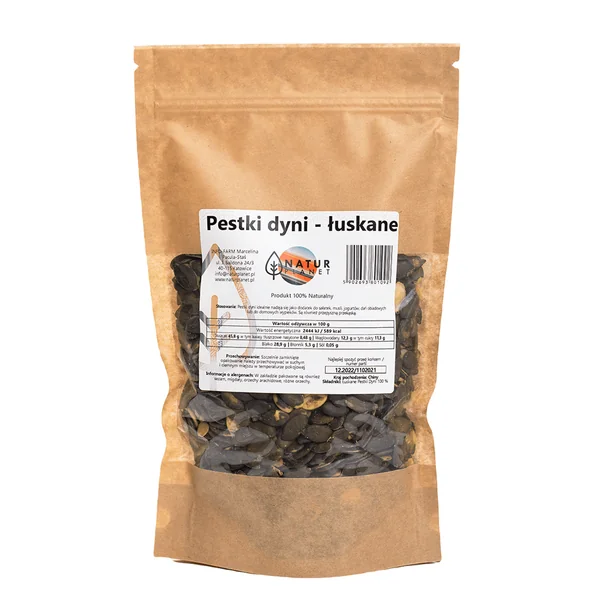 Natur Planet Geschälte Kürbiskerne 250 g – gesunde, ballaststoffreiche Kürbiskerne für vielseitige Anwendungen