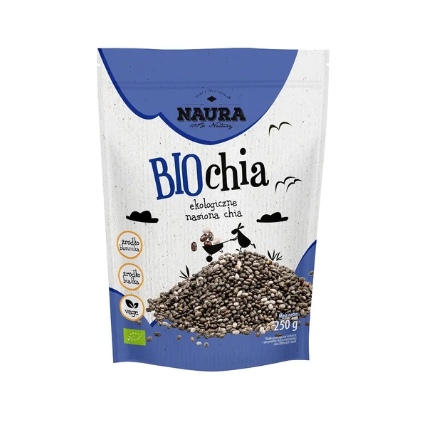 Naura BIO Chiasamen 250 g – natürliche, ballaststoffreiche und vegane Superfood-Samen für gesunde Ernährung