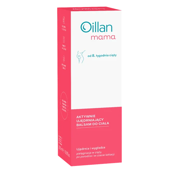 Oillan Mama Aktiv straffender Körperbalsam 200 ml – intensive Pflege für Hautelastizität während und nach der Schwangerschaft