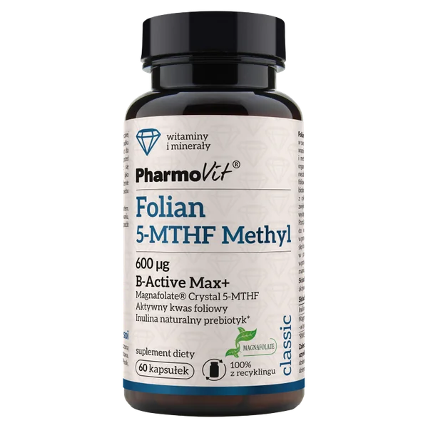 Pharmovit 5-MTHF Methylfolat Kapseln – aktives Folsäure Supplement für Erwachsene