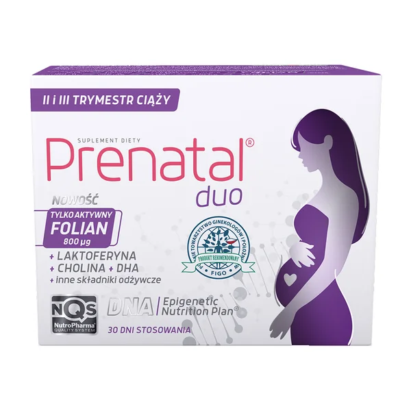 Prenatal DUO Kapseln – Nahrungsergänzung mit DHA, Folsäure, Cholin, Eisen und Vitaminen für Schwangere im 2. und 3. Trimester