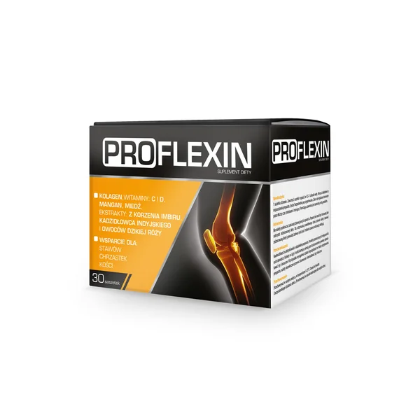 Proflexin Pulver 30 Sachets – Nahrungsergänzung für gesunde Gelenke, Knochen und Knorpel mit Kollagen und natürlichen Extrakten.