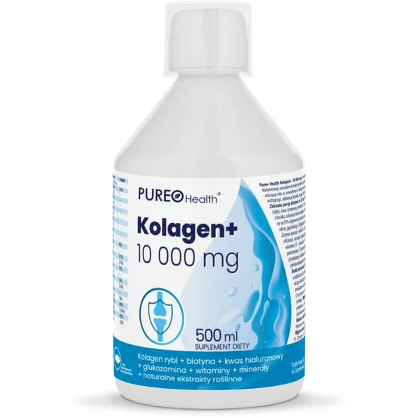 Flüssiges Pureo Health Kollagen+ 10.000 mg mit Fischkollagen, Hyaluronsäure, Vitamin C, Zink und Pflanzenextrakten für Haut und Gelenke