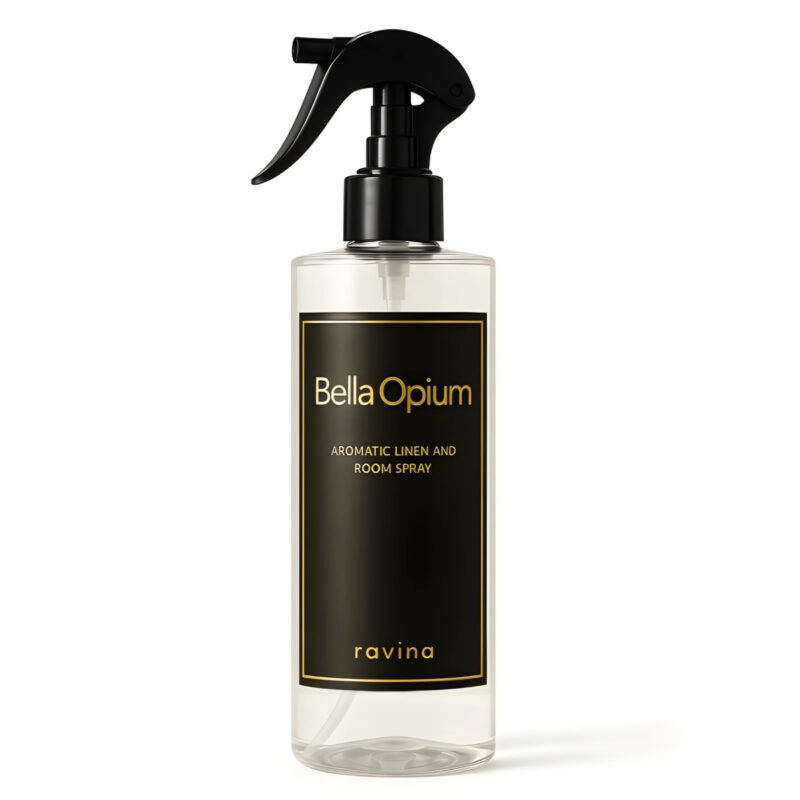 Raumspray Bella Opium Flasche – Duft inspiriert von YSL Black Opium, sinnlich, feminin und elegant für Zuhause
