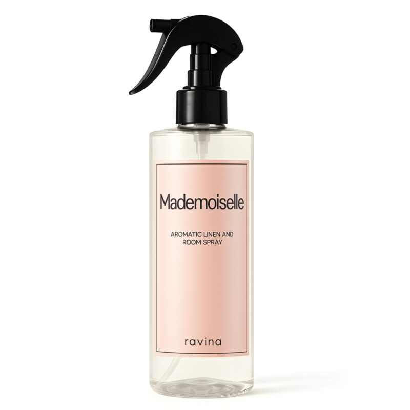 Raumspray Mademoiselle Flasche – Duft inspiriert von Coco Mademoiselle, leicht, elegant und stilvoll für Zuhause