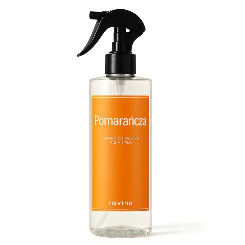 Raumspray Orange Flasche – Duft inspiriert von Orange, saftig, frisch und belebend für Küche, Badezimmer und Büro