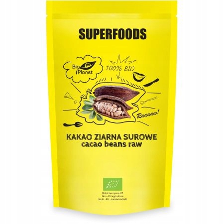 Bio Rohe Kakaobohnen 200 g – ungeröstete Kakaobohnen für Desserts, Schokolade, Smoothies und Snacks