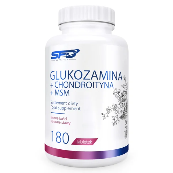 SFD Glucosamin+Chondroitin+MSM Nahrungsergänzungsmittel für Gelenke, Knorpel und Knochen, 180 Tabletten