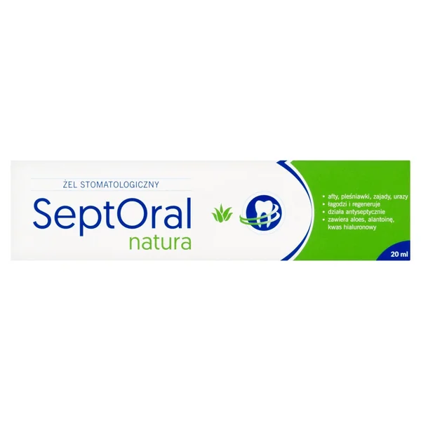SeptOral natura Gel 20 ml – Gel zur Pflege von Zahnfleisch und Mundschleimhaut, lindert Reizungen und unterstützt die Heilung von Aphten und Mundsoor