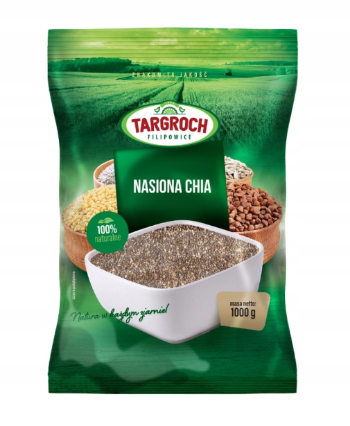 Targroch Chiasamen 1 kg – lose spanische Superfood-Samen in einer Schale, ideal für gesunde Ernährung.