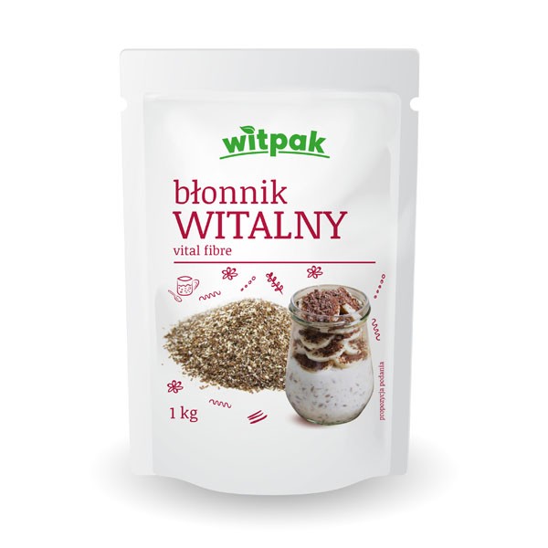 Witpak Vital-Ballaststoff 1 kg – natürliche Flohsamenschalen für Verdauung, Sättigung und Darmgesundheit