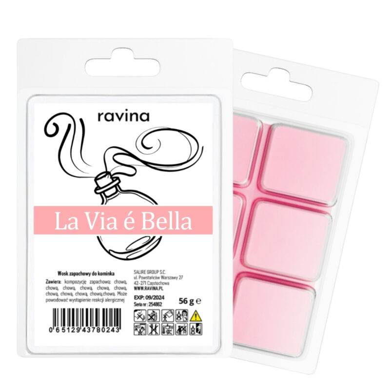 La Via É Bella Duftwachs Würfel – süßer, pudriger Duft für Schlafzimmer, Wohnzimmer und Aromatherapie.