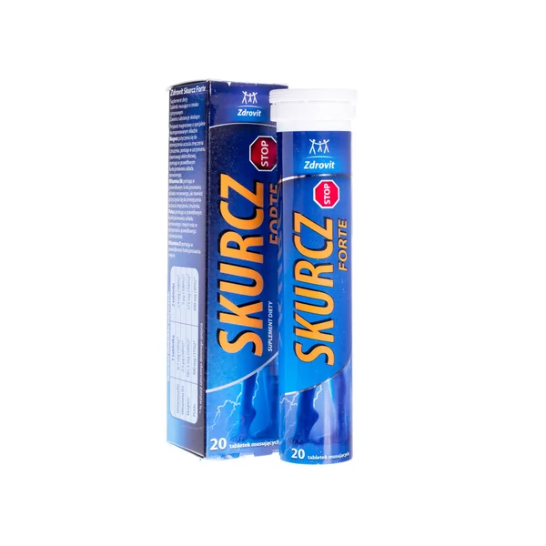 Zdrovit Skurcz Forte Brausetabletten Zitronengeschmack mit Magnesium und Kalium