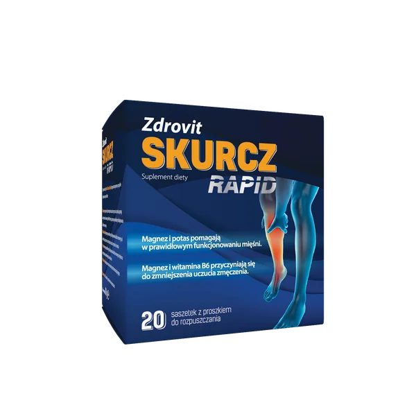 Zdrovit Skurcz Rapid Magnesium Beutel mit Kalium und Vitamin B6 Nahrungsergänzung
