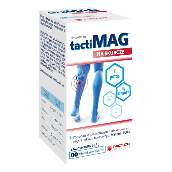 tactiMAG® gegen Krämpfe Tabletten mit Magnesium, Kalium, Vitamin B6 und E für Muskeln, Nerven und Herz