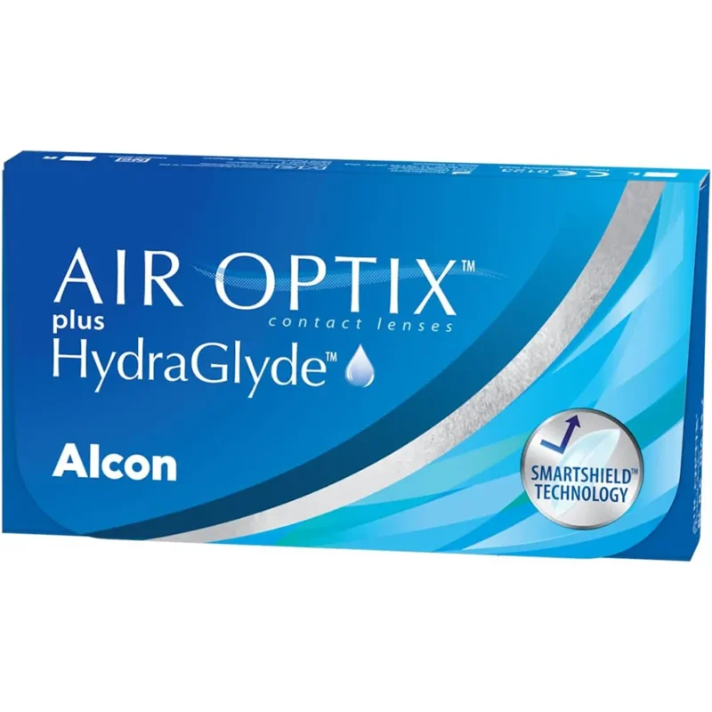 Air Optix Plus HydraGlyde Kontaktlinsen – Silikon-Hydrogel-Linsen mit HydraGlyde Moisture Matrix