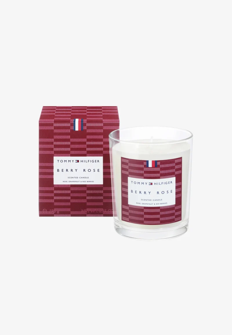 Tommy Hilfiger Home Collection Berry Rose Duftkerze aus Sojawachs mit Baumwoll-Docht