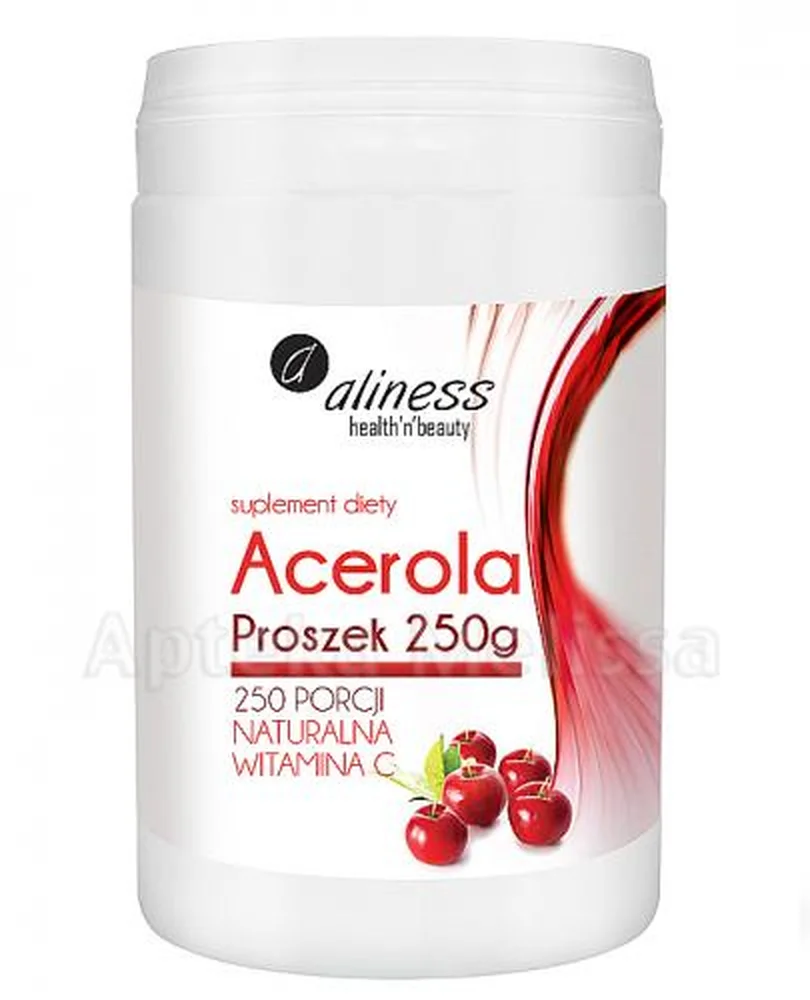 Aliness Acerola Pulver, 250 g, mit natürlichem Vitamin C zur Unterstützung des Immunsystems bei Erwachsenen