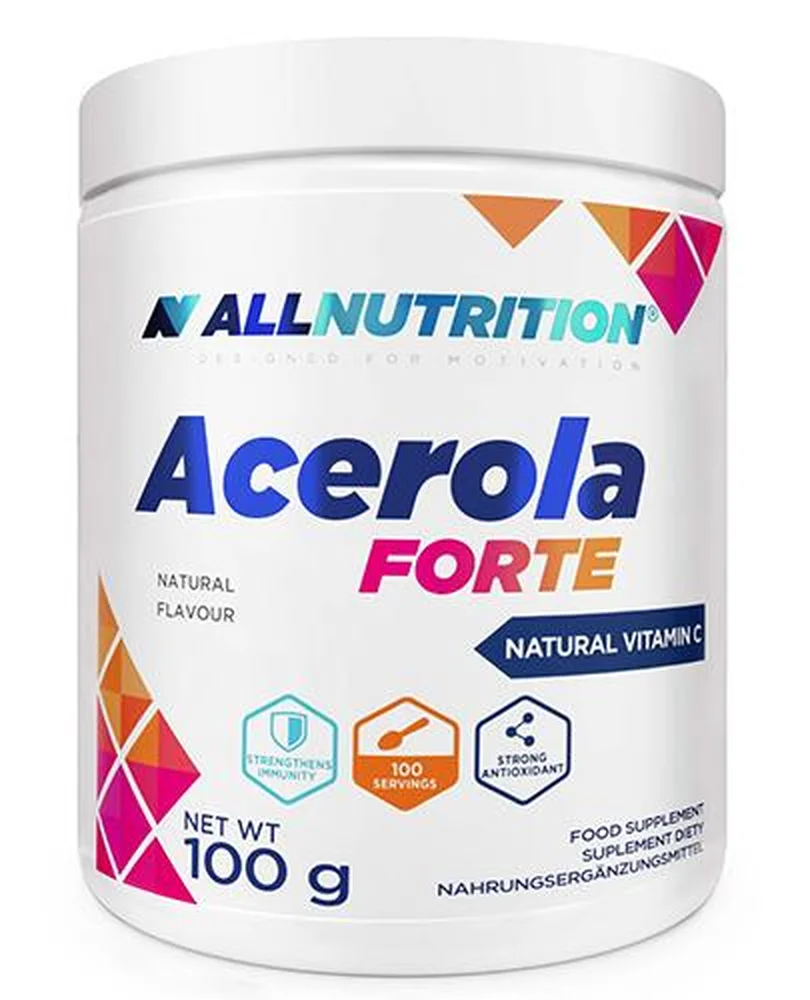 Allnutrition Acerola Forte Pulver, 100 g, mit 25% Vitamin C zur Unterstützung des Immunsystems