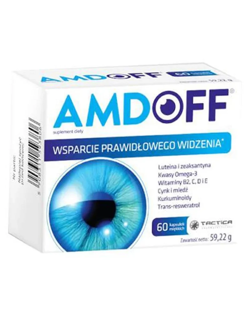 Amdoff Kapseln zur Unterstützung der Augenfunktion mit Omega-3, Lutein und Zeaxanthin