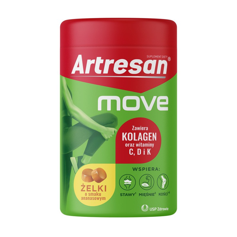 Artresan Move Gummibärchen – Kollagenpeptide und Vitamine C, D, K für Gelenk- und Knochenunterstützung