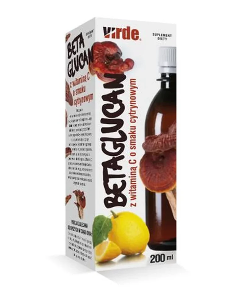 Betaglucan mit Vitamin C Zitronengeschmack 200 ml – Nahrungsergänzung zur Unterstützung des Immunsystems