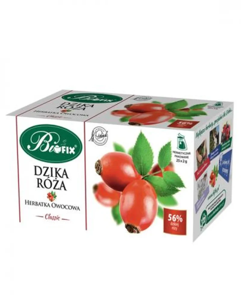 Bifix Hagebutten-Früchtetee 20 Beutel, enthält Hagebutten, Hibiskus, Apfel und Aroniabeeren, 50 g