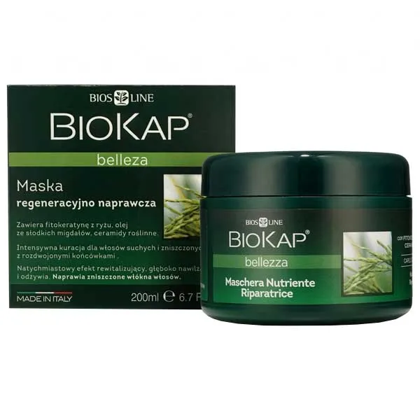 BioKap Bellezza regenerierende Haarmaske 200 ml für trockenes und geschädigtes Haar intensive Aufbaupflege