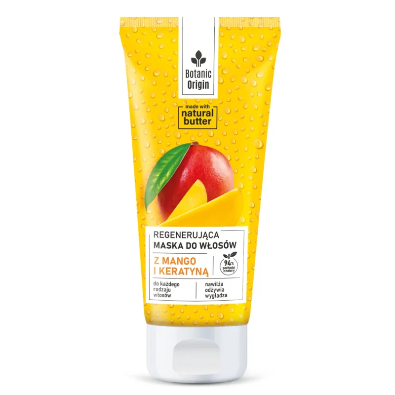 Botanic Origin Haarmaske mit Mango und Keratin 200 ml regenerierende Pflege von Ideepharm für geschädigtes Haar