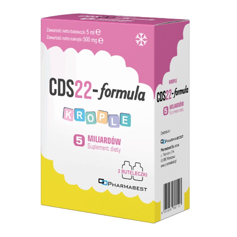 CDS22-Formel 5 Mrd. Tropfen – Probiotikum für Neugeborene, Säuglinge und Kleinkinder, 2 x 5 ml